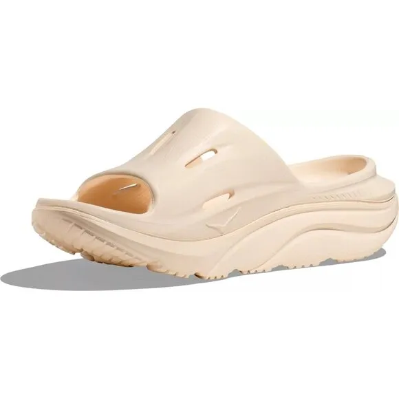 Hoka Ora Recovery Slides 3 Comfort Sandals US Men's 12 / Women's 14, Vanilla, NE