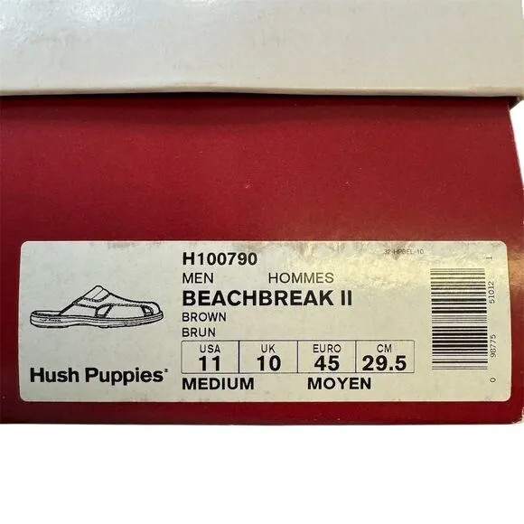 Hush Puppies Beachbreak II Men's Slide Sandals Brown Size 11