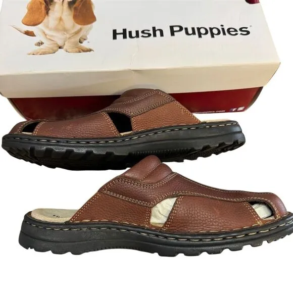 Hush Puppies Beachbreak II Men's Slide Sandals Brown Size 11