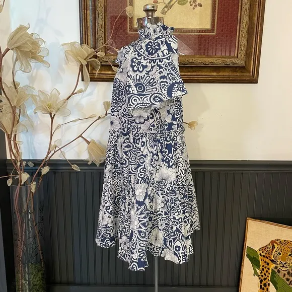 Hyacinth House Tuckernuck Thea Tiered Floral Mini Dress - Sz XXS 🧡🎀