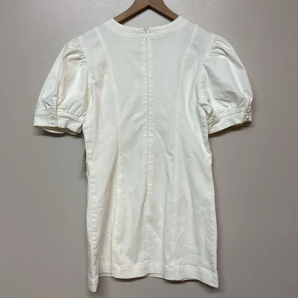 Hyacinth House‎ White Stretch Denim Juniper Mini Dress Sz L NWT Tuckernuck
