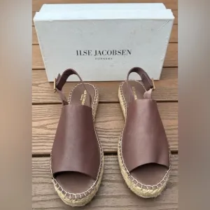 Ilse Jacobsen Chocolate Espadrille Sandals - EU 40 / US 9–9.5