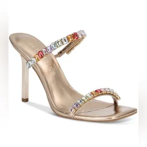INC International Concepts Women’s Mateo Diana Sapphire Slip-On Dress Sandals
