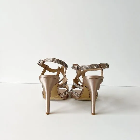 INC International Concepts Women's Randiff Bling Sandals Bisque Dance Size 6
