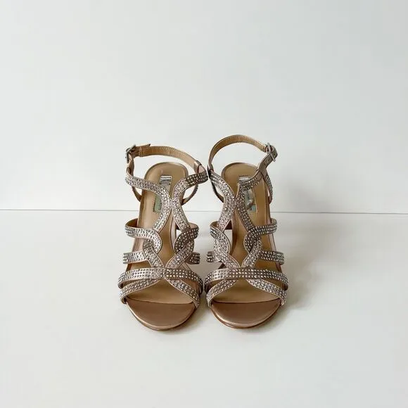 INC International Concepts Women's Randiff Bling Sandals Bisque Dance Size 6