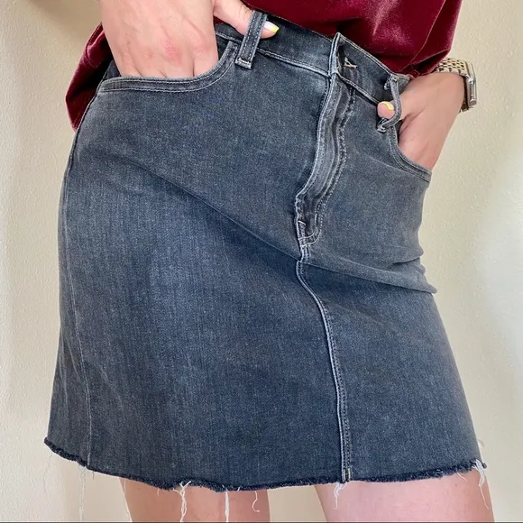 J Brand Lyla denim mini high waisted skirt $198