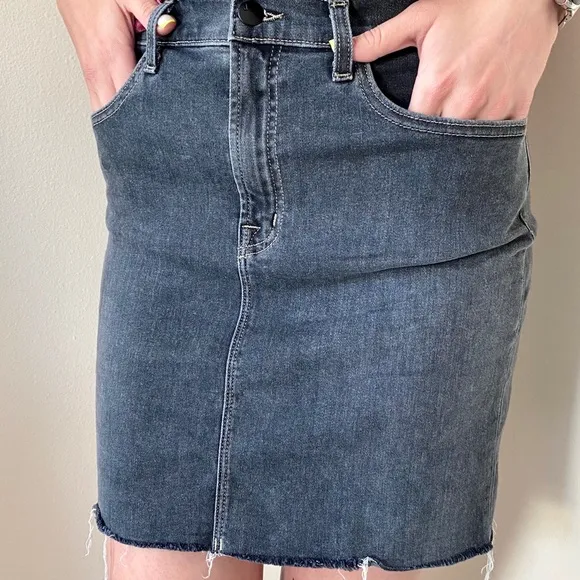 J Brand Lyla denim mini high waisted skirt $198