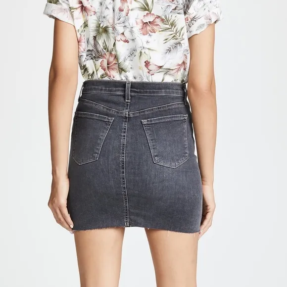 J Brand Lyla denim mini high waisted skirt $198