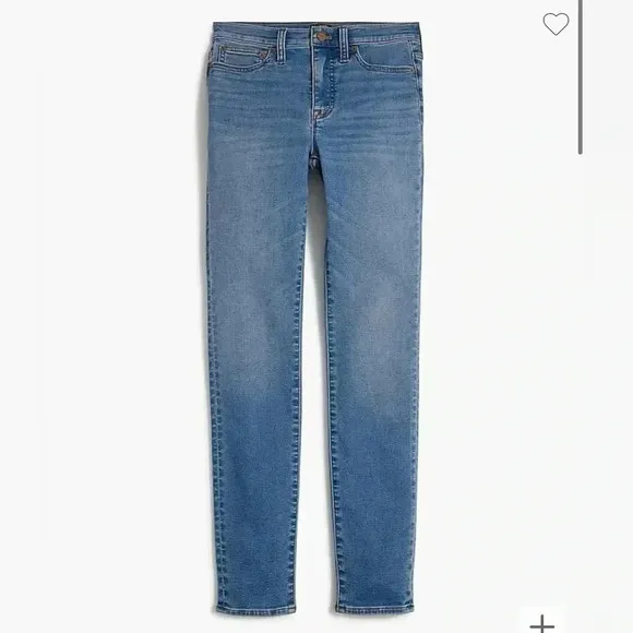 J Crew Jeans Skinny Ankle Blue Denim Signature Stretch NWT Size 30 Mid Rise