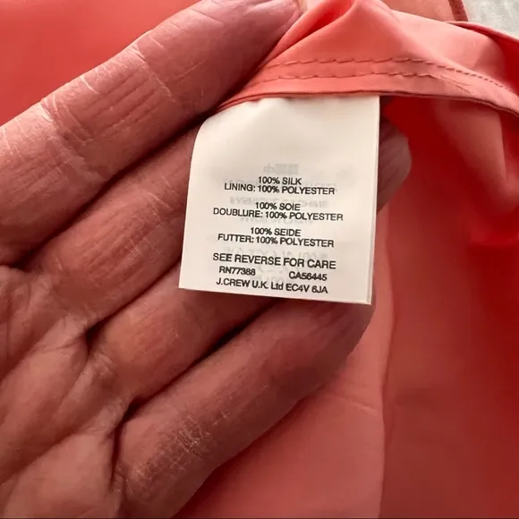J Crew - Silk Chiffon Pleated Shoulder Dress