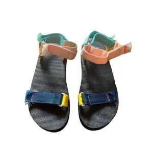 J Crew Sporty strap sandals in colorblock