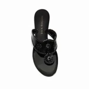 Jack Rogers $60 Jacks Jelly Black Sz 10 NIB!