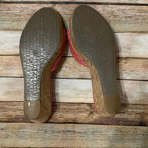 Jack Rogers Coral Wedge Sandals