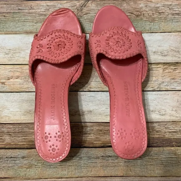 Jack Rogers Coral Wedge Sandals