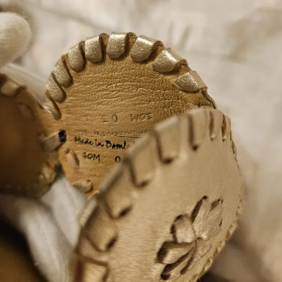 Jack Rogers Gold Espadrille Wedge Sandals