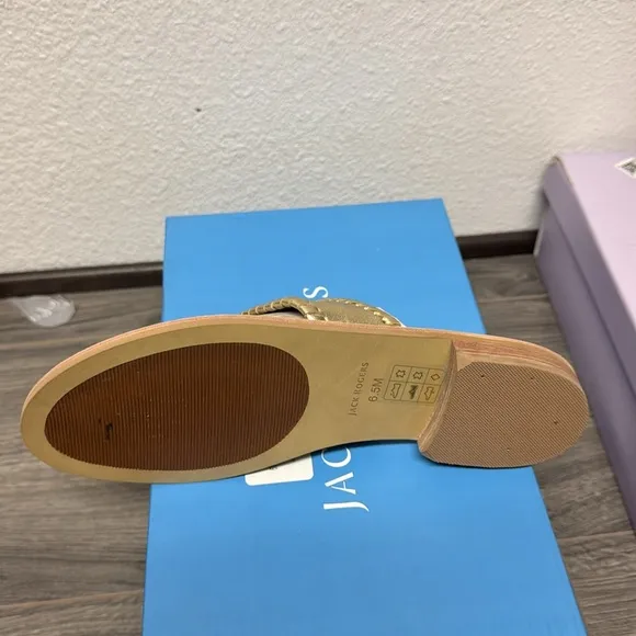 Jack Rogers Jackie Kennedy’s Flat Sandals Platinum