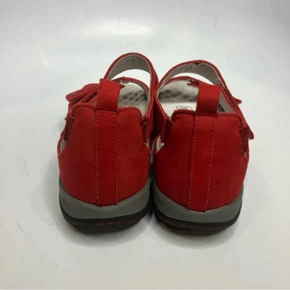 Jambu Sedona red leather adjustable sandals size 6.5