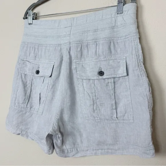 James Perse Military Gray Linen Shorts