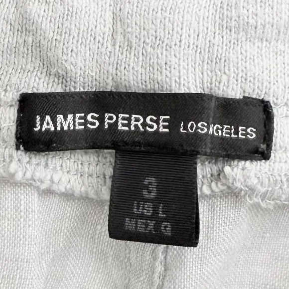 James Perse Military Gray Linen Shorts