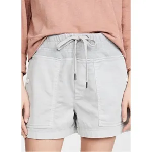 James Perse Military Gray Linen Shorts