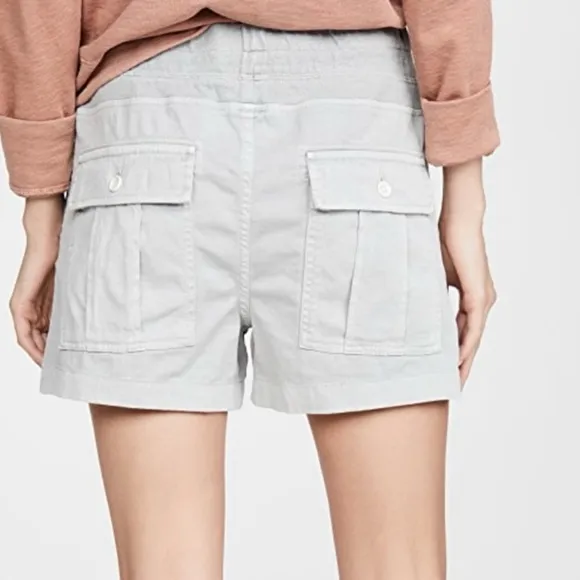 James Perse Military Gray Linen Shorts