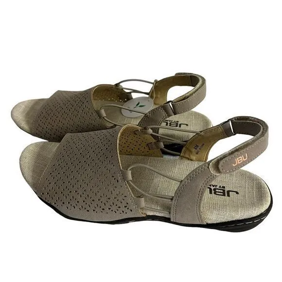 JBU BY JAMBU Women's Sandals Size 8M Pixie Vegan Light Taupe/Peach Brand‎ New