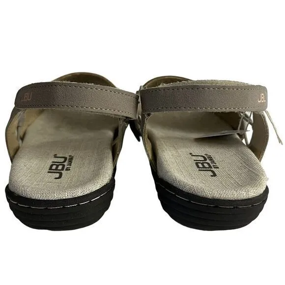 JBU BY JAMBU Women's Sandals Size 8M Pixie Vegan Light Taupe/Peach Brand‎ New