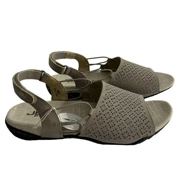 JBU BY JAMBU Women's Sandals Size 8M Pixie Vegan Light Taupe/Peach Brand‎ New