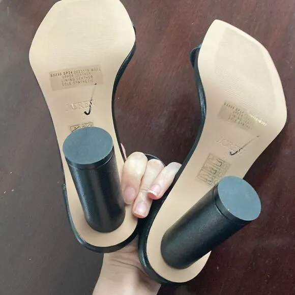 J.Crew Rounded-heel sandals in leather