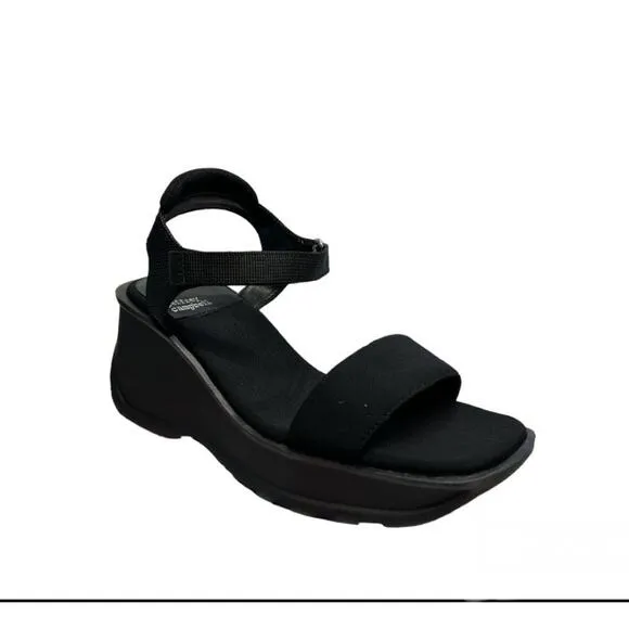 Jeffrey Campbell Women's Black Adjustable Straps Platform Sandals Size 10