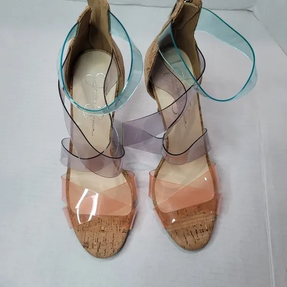 Jessica Simpson Jullry Multicolored Heels Size 8.5 M