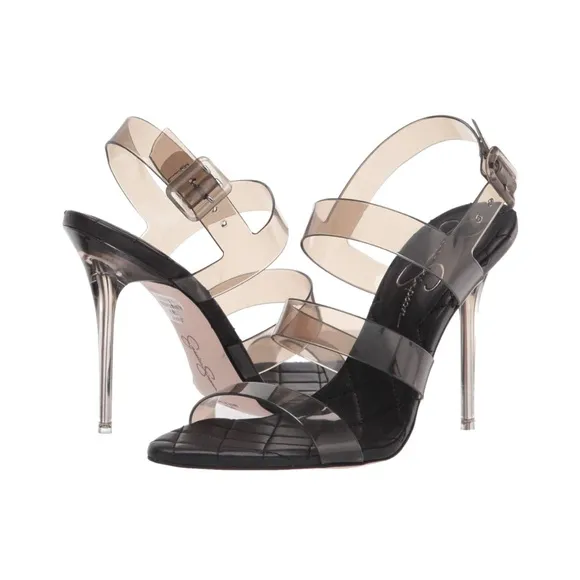JESSICA SIMPSON Waive Transparent Slingback Sandals