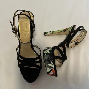 Jessica Simpson Women’s Balina Tropical Platform Dress Heeled Sandals