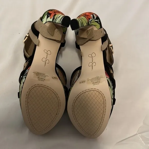 Jessica Simpson Women’s Balina Tropical Platform Dress Heeled Sandals