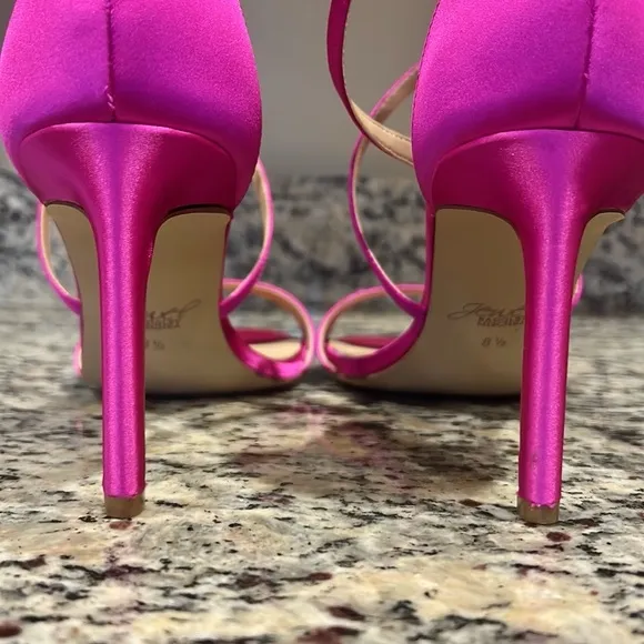 Jewel Badgley Mischka Satin Heels