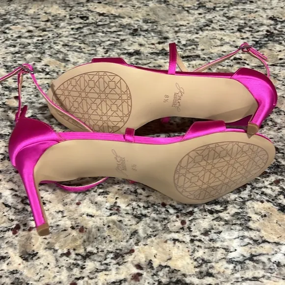 Jewel Badgley Mischka Satin Heels
