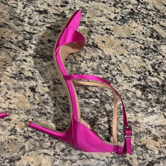 Jewel Badgley Mischka Satin Heels