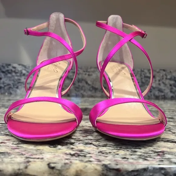 Jewel Badgley Mischka Satin Heels