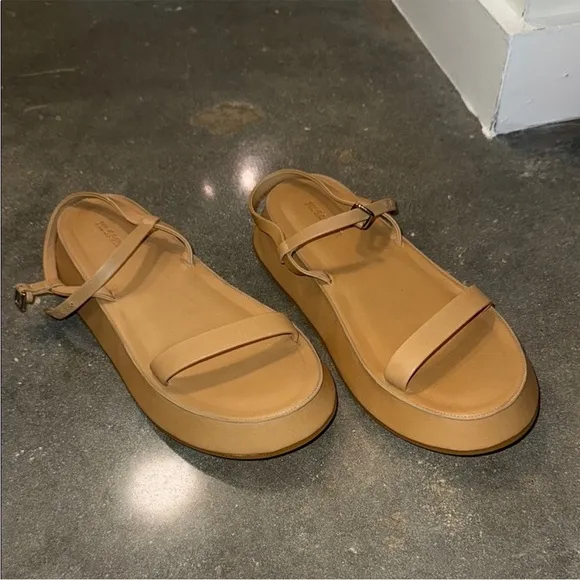 Jil Sander Leather Vachetta Sandals