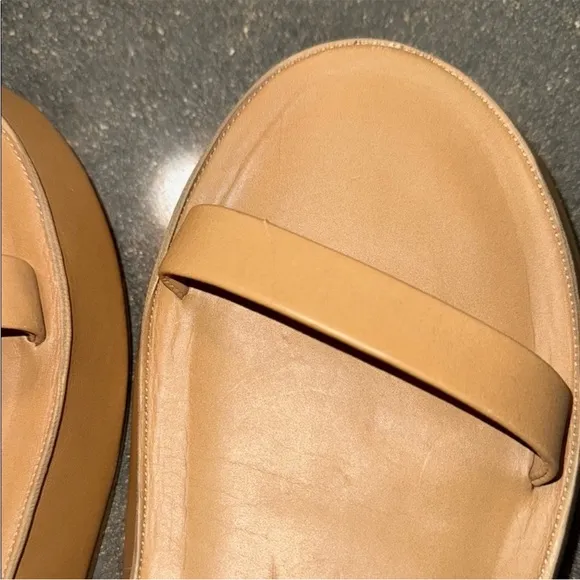 Jil Sander Leather Vachetta Sandals