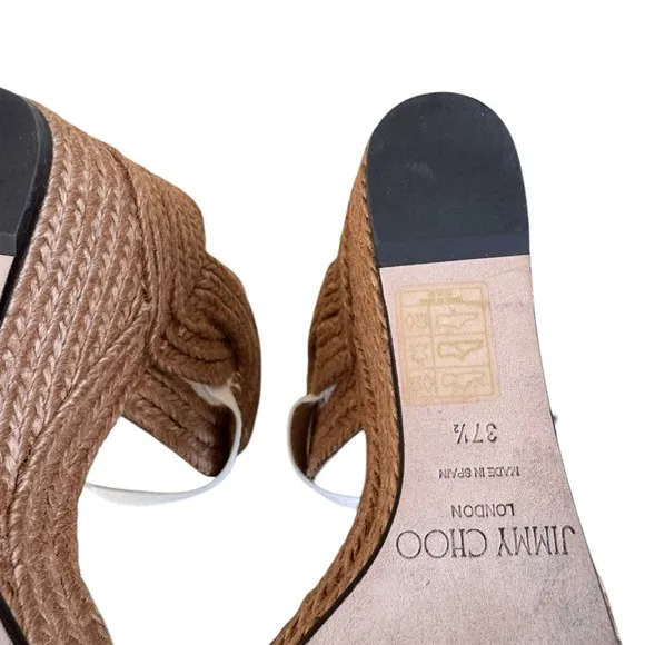 Jimmy Choo Delphi 100 Espadrille Wedge Sandals