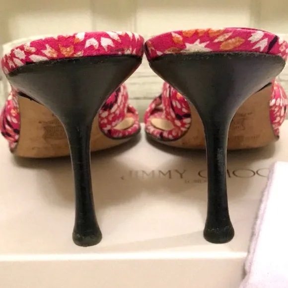 Jimmy Choo Floral Twist Knot Sandals