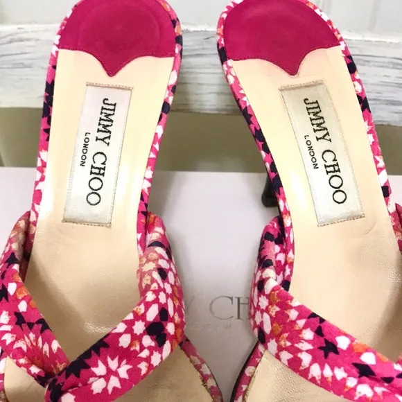 Jimmy Choo Floral Twist Knot Sandals