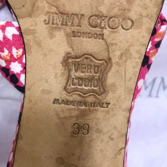Jimmy Choo Floral Twist Knot Sandals