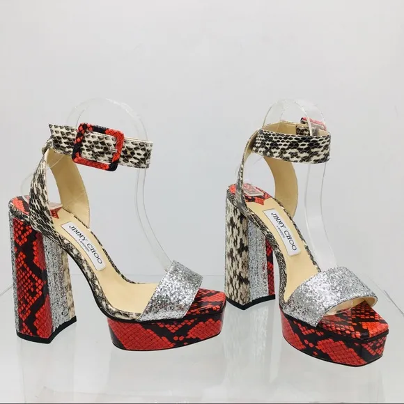 Jimmy Choo JAX / PF 125 Women’s Platform Heels Sandals