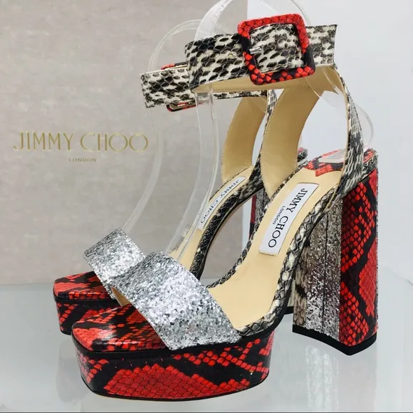 Jimmy Choo JAX / PF 125 Women’s Platform Heels Sandals