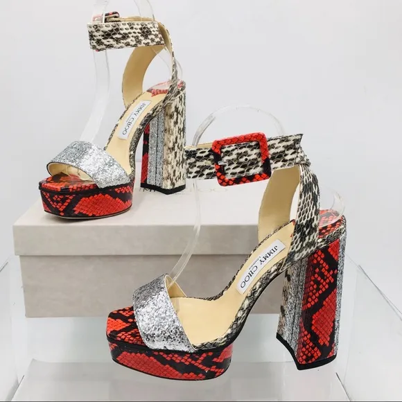 Jimmy Choo JAX / PF 125 Women’s Platform Heels Sandals