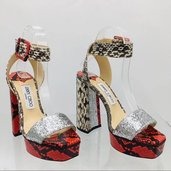 Jimmy Choo JAX / PF 125 Women’s Platform Heels Sandals