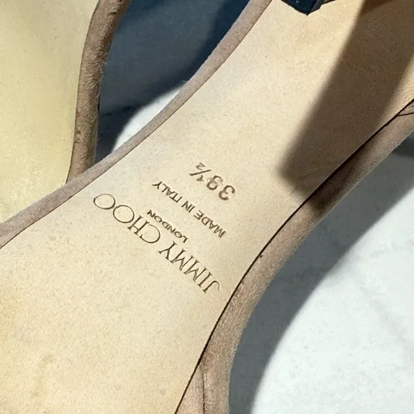 Jimmy Choo Tan Heels Minimalist Design
