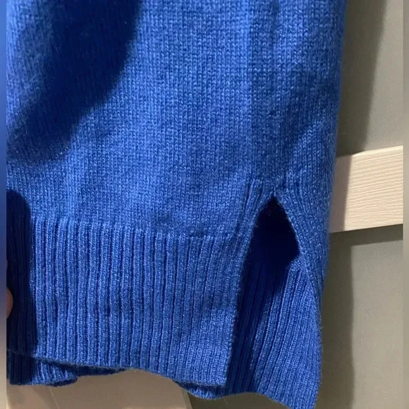 J.McLaughlin Women’s 100% Cashmere Luxe Cardigan Sweater Royal Blue NWOT Fit S/M